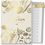 BIROYAL Carnet de Recettes à Remplir A5, Papier Épais 120g, Légumes...