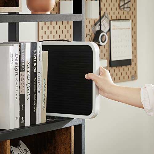 SONGMICS Scaletta, Sgabello Pieghevole, Acciaio