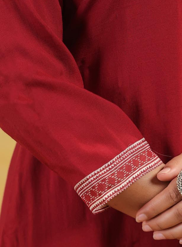 Image of SHIENZY Cotton Blend Kurta Set for Women