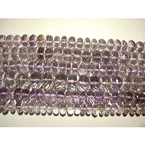 Pink Amethyst perles rondelles 9mm en améthyste véritable pour création bijoux DIY - 3