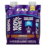 EAS 100% Whey Ready-to-Drink Protein Shake, Chocolate, 11 fl oz, 12 count