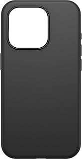 OtterBox iPhone 15 Pro (Only) Symmetry Series Case - BLACK, snaps to MagSafe, ultra-sleek, raised edges protect camera & screen (ships in polybag, ideal for business customers)