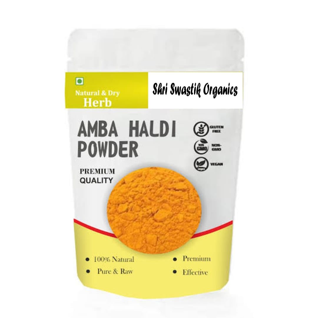 Shri Swastik Organics Amba Haldi Powder | Natural & Organic Amba Haldi Powder | Mango Ginger Turmeric Powder | Immunity Booster, Anti-Oxidants, Turmeric (100 Gram) (B0CZ9NP7ZQ) Amazon Price History, Amazon Price Tracker