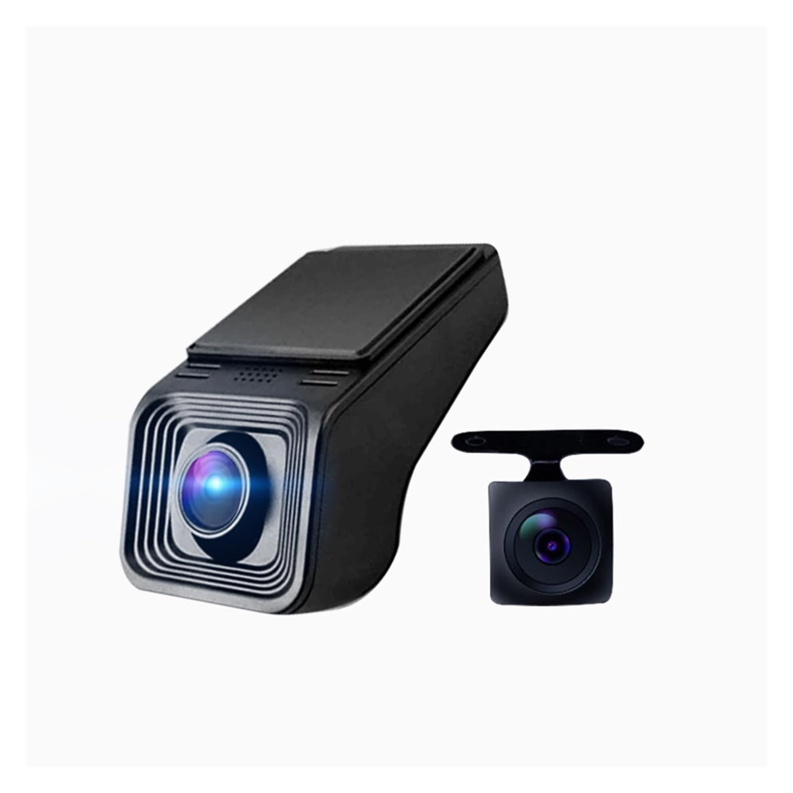 Wideorejestrator samochodowy kamera na deskę rozdzielczą HD 1080P cykliczny rejestrator nagrywania ukryty typ do nawigacji odtwarzacza multimedialnego DVD Super Widzenie Nocne(With rear camera,128G)