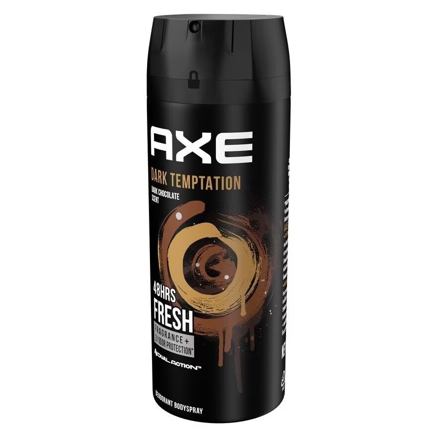 Image of AXE Dark Temptation Body Spray, Long-lasting Fragrance, 48-Hour Protection, 135 ml
