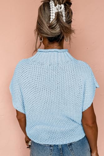 Effortless Style with This Lightweight 60% Cotton 40% Acrylic Bat Sleeve Sweater2