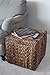 BIRDROCK HOME Woven Storage Cube - Abaca Seagrass Decorative Ottoman - Living Room Side Table - Store Blankets Pillows Magazines Books Remotes