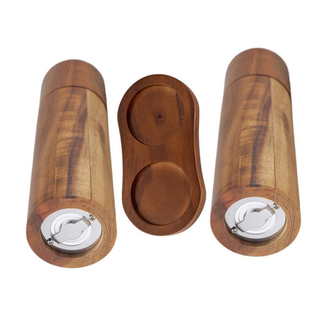 Macina Pepe e Manuale Ricaricabile per Chicchi di Caffè e Pepe con Vassoio Design Semplice e Multifunzionale Gadget da Cucina Utile
