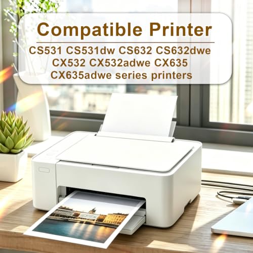 Image of CS531 CX532 Black Toner Cartridges Compatible for Lexmark 75M10K0 | for CS531 CS531dw CS632 CS632dwe CX532 CX532adwe CX635 CX635adwe Printers,(1 Pack)