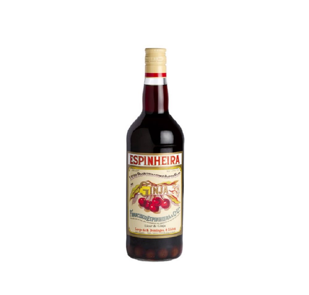 Ginja Espinheira - Kirschlikör (mit/ohne Frucht) aus Portugal (mit Frucht, 1 Liter)