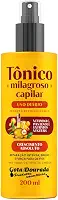 Tônico Capilar Milagroso 200ml Fortalecimento Raiz E Fios Tratamento Capilar - Gota Dourada