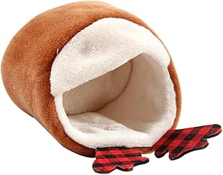 Amosfun 3 Peças Ninho De Hamster Almofadas De Cama De Hamster Casa De Rato Esconderijo Cama De Dormir De Hamster Quente Tenda De Inverno Mini Barraca Saco De Dormir Quente Ninho De Dormir