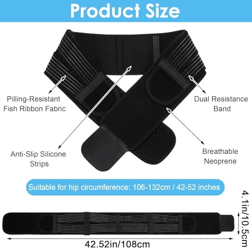 Faja lumbar ajustable para apoyo de cadera y dolor lumbar talla L miniatura 2
