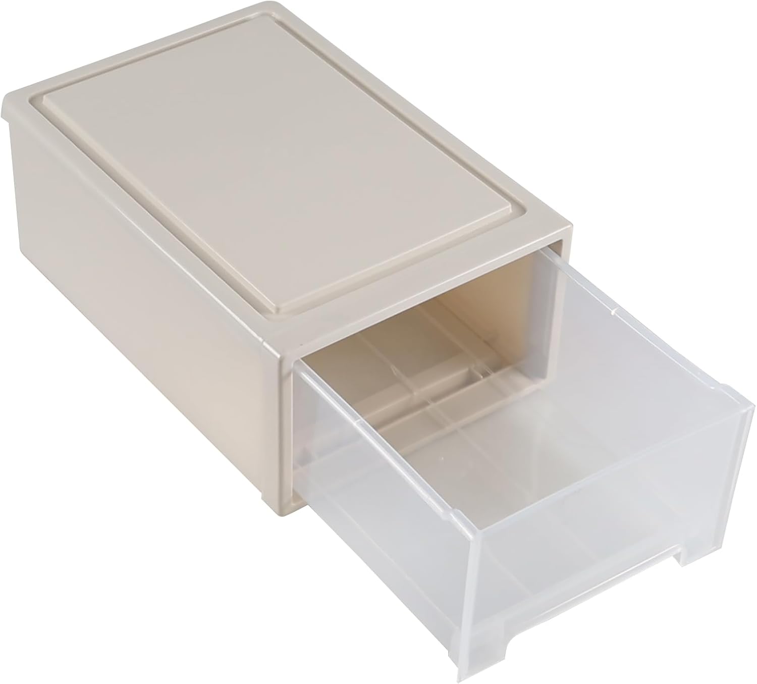 13 Quarts Stackable Plastic Storage Drawers, 1 Pack Storage Drawer Units