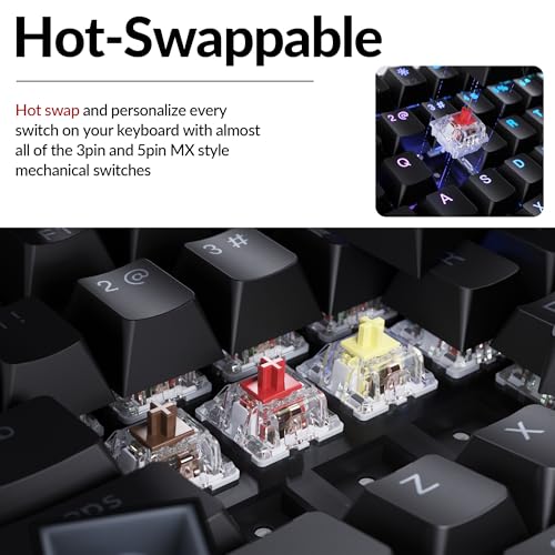 Image of Keychron C3 Pro TKL 80% Wired Mechanical Keyboard, 8K Polling Rate, QMK /VIA Programmable, Hot-Swappable, RGB Backlit Shine-Through Keycaps, Super Banana Switch, for Windows /Mac