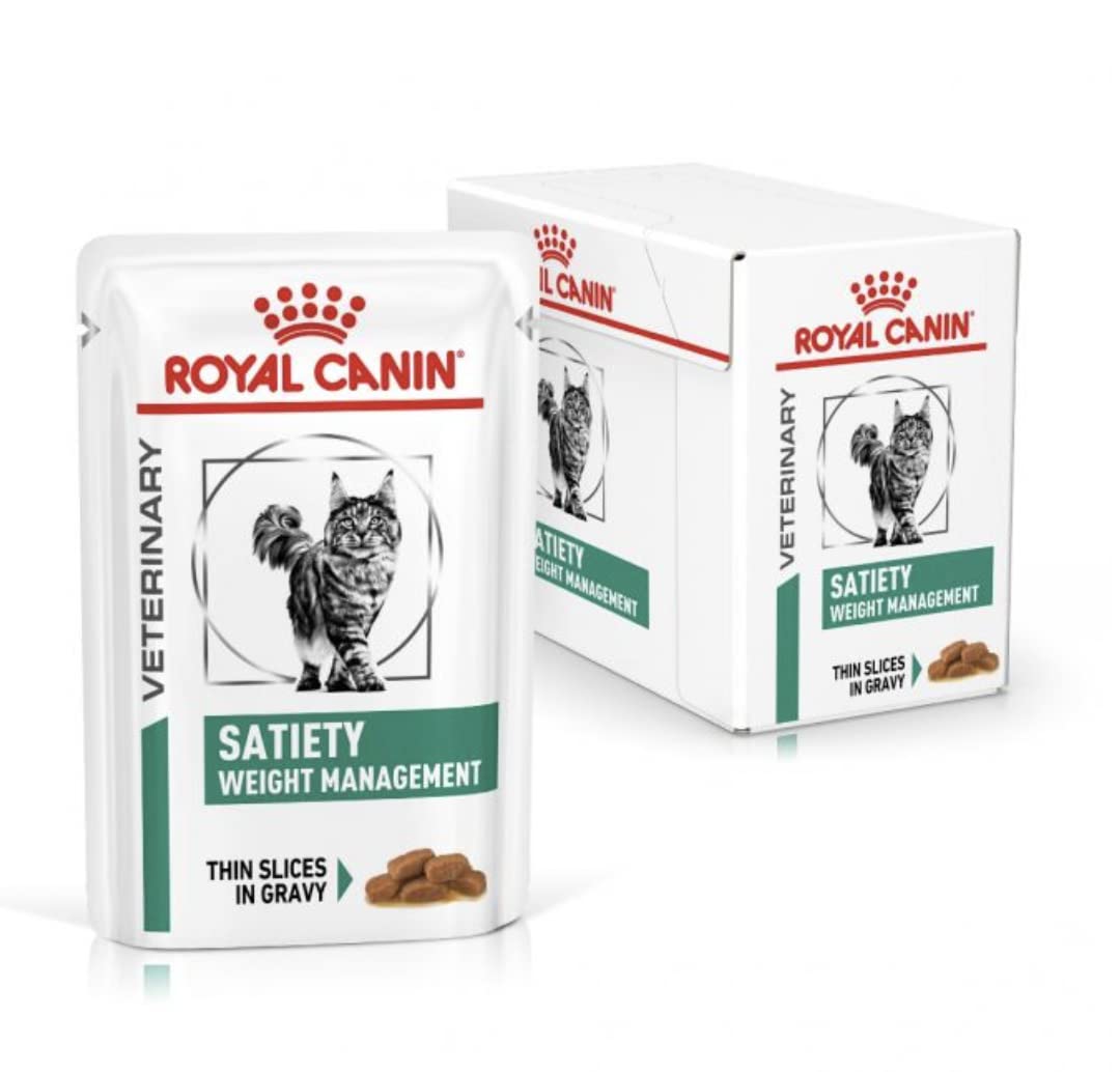 Royal Canin Veterinary Diet Feline Satiety Weight Management Wet Cat Food - 48 x 85g