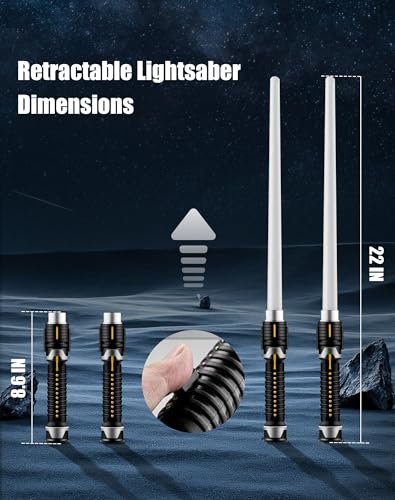 light sabers for kids 2-in-1 mini retractable light up sword for boys girls red blue cosplay costume party birthday gift toy