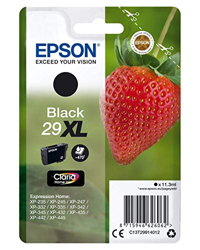 Epson 29XL Black Inkjet Cartridge,XL High Capacity