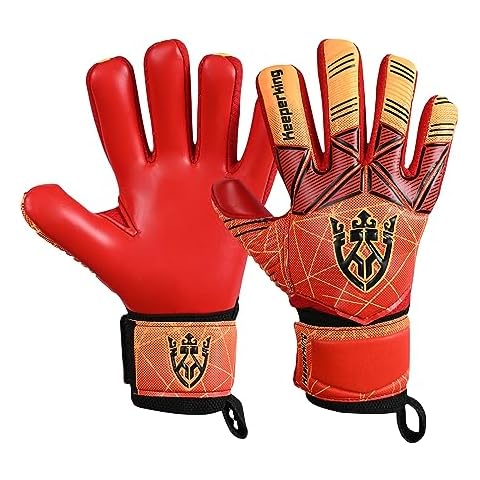 Keeperking Goalkeeper Gloves with Finger Protection Cover