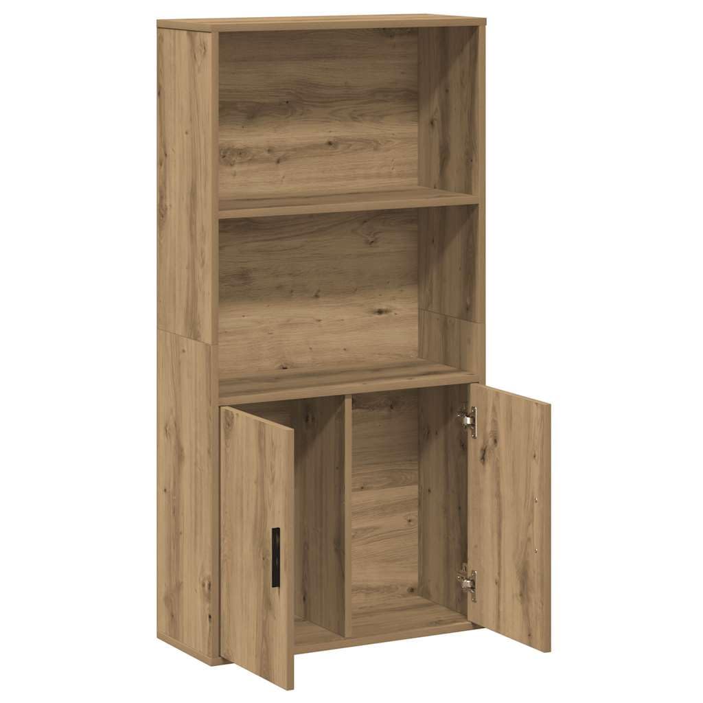 Generisch Bücherregal Artisan-Eiche 60x24x120 cm Holzwerkstoff,Möbel,Regalsysteme,Bücherregale Bücherschränke-860426