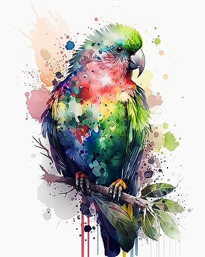 Image of Moohue Stamped Cross Stitch Kits for Adults Beginners Animal Birds Counted Cross Stitch Kits for Adults Advanced 14 Count (Animal 3)