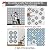 12 Pcs (6x6 in) Decorative Tile Stickers,Peel and Stick Wallcovering Self-Adhesive Waterproof Vinyl Tile Stickers for Kitchen Living Room Floor