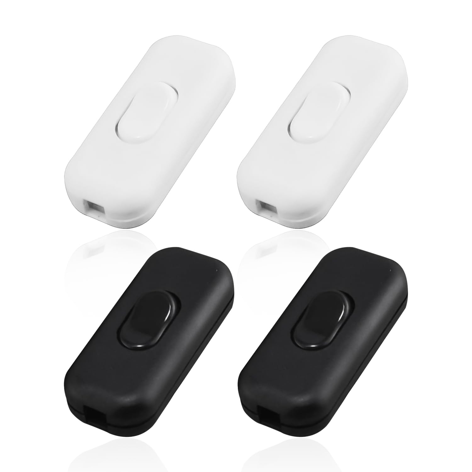 4 Pieces Of Push-In Switches, Rocker Switches, Rocker Switches, Bipolar Switches, Universal Inline Switches