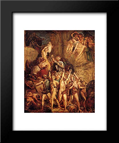 La D?Fense Des Gaules 15x18 Framed Art Print by Theodore Chasseriau