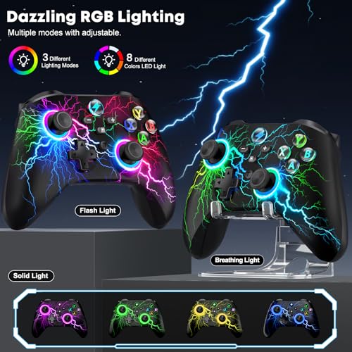 Image of AXYBCOOL Wireless PC Controller with Stand, PC Gaming Controller with Linear Triggers /Vibration /Turbo - No Dead Zone - Bluetooth Controller for PC /Switch /Switch 2 /iOS /Android