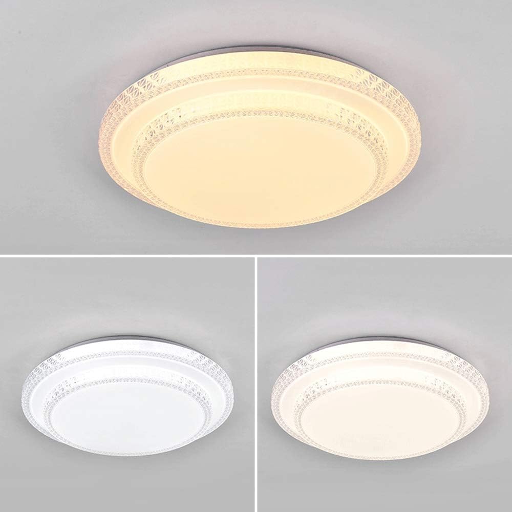 Plafoniera LED da Soffitto 60W con Bluetooth e Telecomando, Dimmerabile 3000K-6500K, Ø50cm, Design Elegante con Decorazioni Acriliche, Luce per Soggiorno Camera Letto, CRI＞80, PN-12-3C