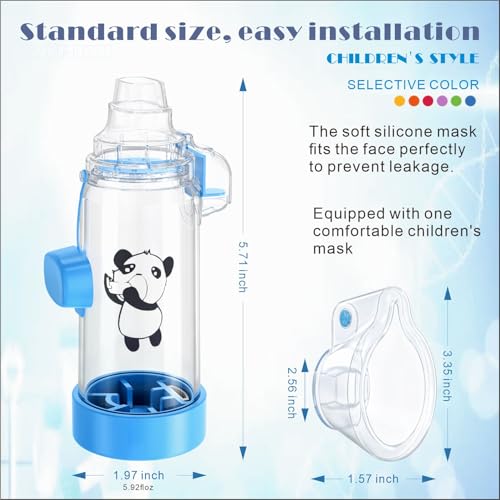 Image of Inhaler Spacer for Adult and Kids NESSI OTC SPACER (Panda /Orange /Kids)