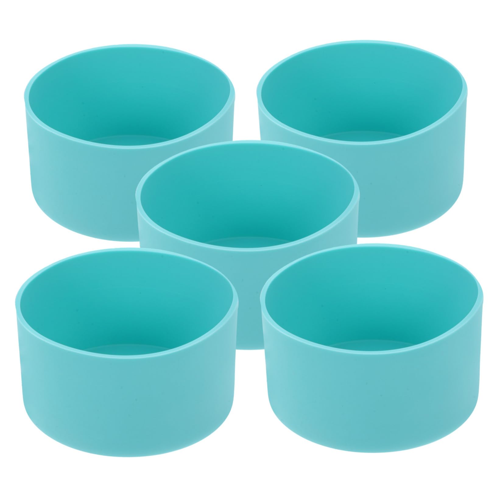 20 Piezas De Silicona Cubierta De La Taza Botella De Aislamiento Cubierta De La Botella De Vidrio Cubierta Inferior De La Taza Antideslizante Botella De Arranque Protector De