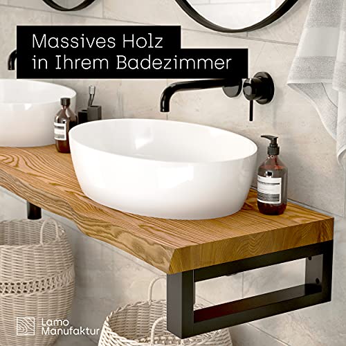 LAMO-Manufaktur-Encimera-para-Lavabo-Encimera-de-Bano-Encimera-de-Madera-con-Borde-Vivo-Estante-de-Bano-70×40-cm-LxA-Color-Rustical-Sin-Accesorios-de-Montaje-LWP-01-A-003-AF