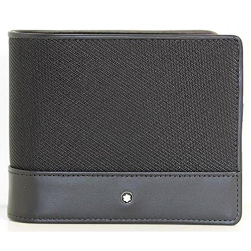 Preisvergleich Produktbild Montblanc 113147 Nightflight Brieftasche Münzbörse, Schwarz