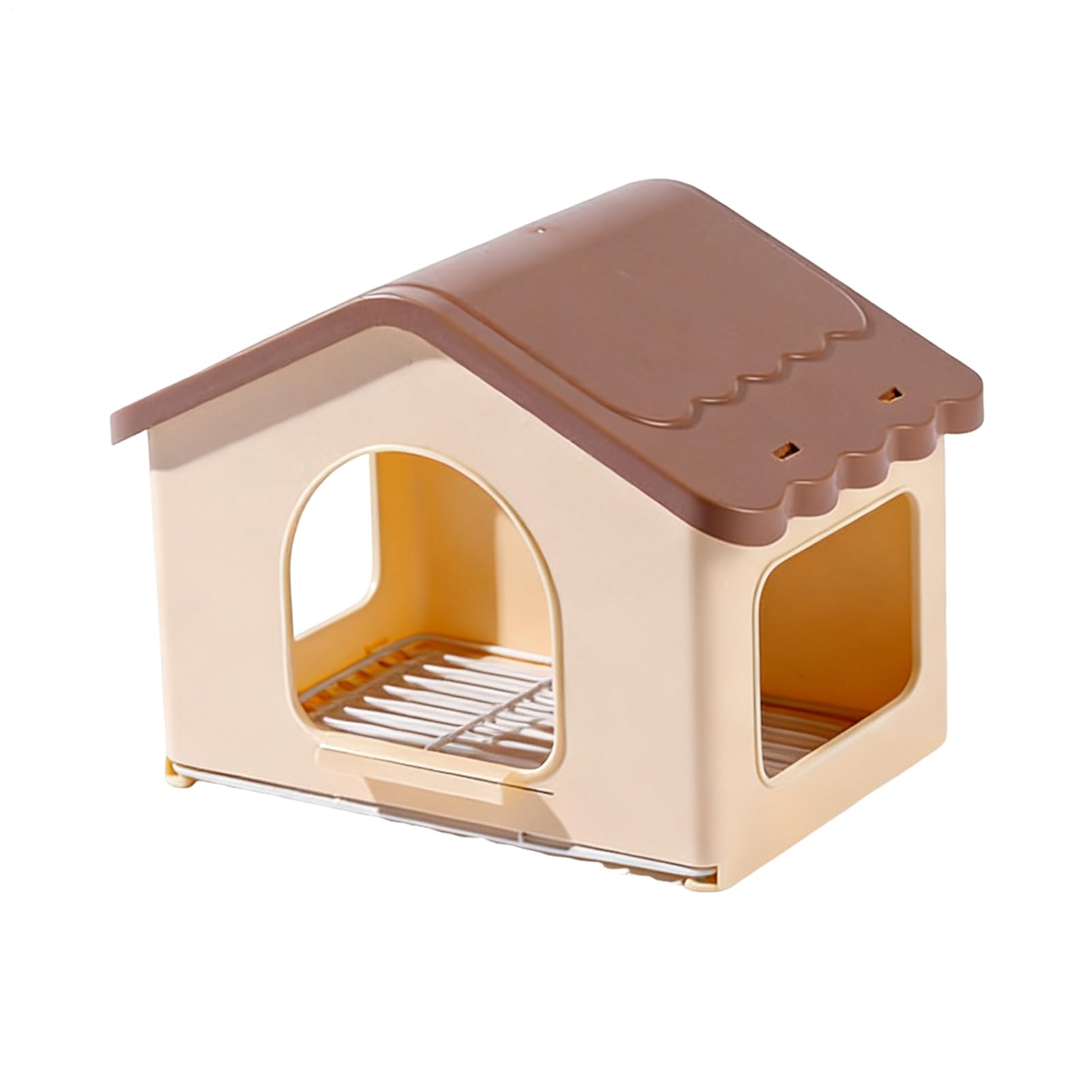 Nichoir à oiseaux pour élevage et repos en volière avec perchoir intégré