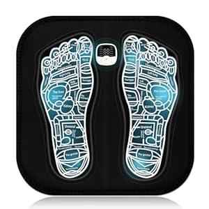 Daphne EMS Foot Massager for Neuropathy – Foot Massager Mat for Circulation and Pain Relief, Muscle Relaxation, Portable Feet Massager Pad with 10 Modes,30 Levels, One Size Fits All