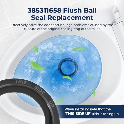Image of 2-Pack 385311641 RV Toilet Water Valve & 385311658 Flush Ball Seal Replacement Kit Leak-Proof for Sealand Dometic 300 /301 /310 /311 /320 /321 Series RV, Marine, Pedal Flush Toilets
