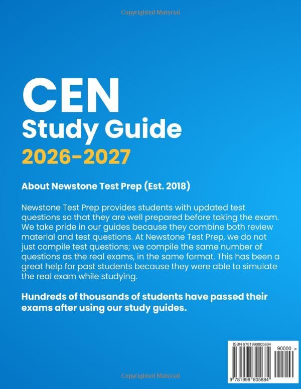 CEN Study Guide 2026-2027: Complete Review + 3000 Questions and Detailed Answer Explanations for the Certified Emergency Nurse Exam (E-Learning Access) - Image 2