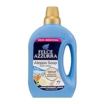 Felce Azzurra – Detersivo Lavatrice Liquido Sapone di Aleppo Capi Bianchi e Colorati Sgrassante Igienizzante, Bucato Fresco Profumato, Detersivi Concentrati Smacchia anche a Freddo 1595ml (32 Lavaggi)