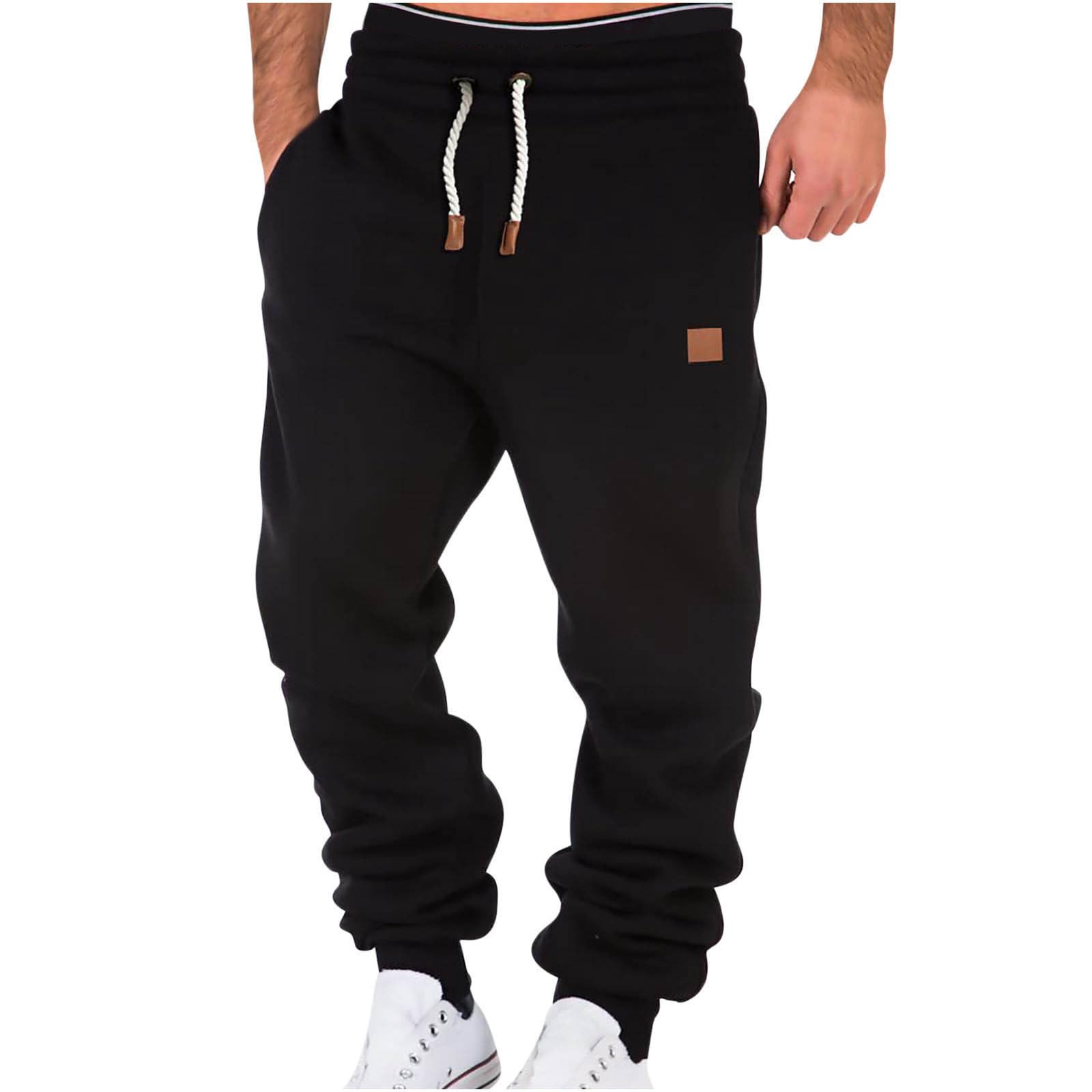 AQAYL Cargo Work Pants for Men Casual Elastic Waist Pants Baggy Jogger Pants Outdoor Hiking Pants Gym Pants