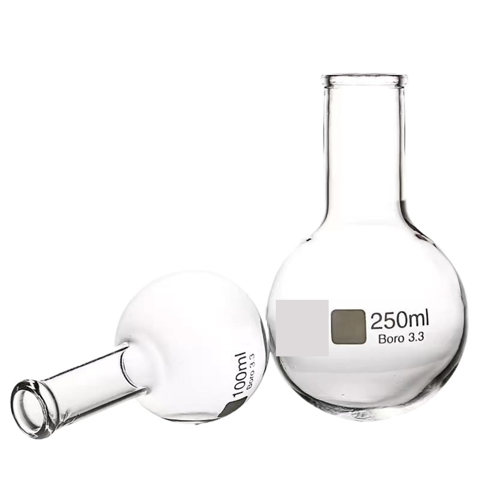 una botella hirviendo, 1 matraz de destilación de una sola boca con fondo plano de vidrio, boca esmerilada estándar n.° 19, n.° 24 y n.° 29, capacidad de 50 ml a 2000 ml.(500ml caliber19)