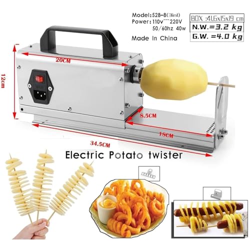 Cortadora de Papas en Espiral Eléctrica Tornado miniatura 3