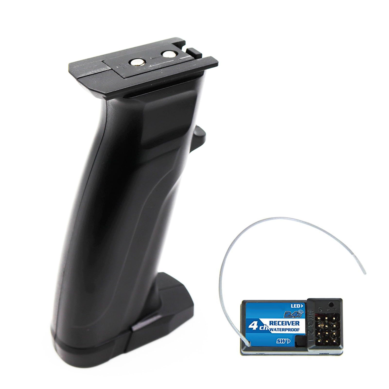 Telecomando 2.4GHz 4CH radio comando kyosho inferno neo Trasmettitore e Ricevitore Radiocomando a 4 Canali con Configurazione a Pistola, Accessorio Hélicoptères