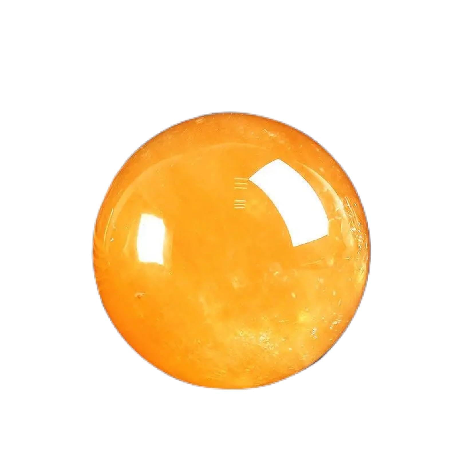 ICYJRFHLTF Stone Citrine Calcite Quartz Crystal Ball Home Decoration Wooden Frame(3cm)