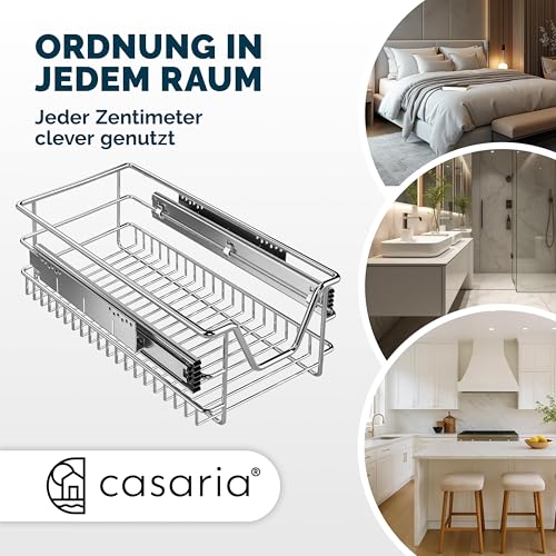 CASARIA Teleskopschublade Schrankauszug 40cm, Ausziehbarer Organzier – Ansicht 6