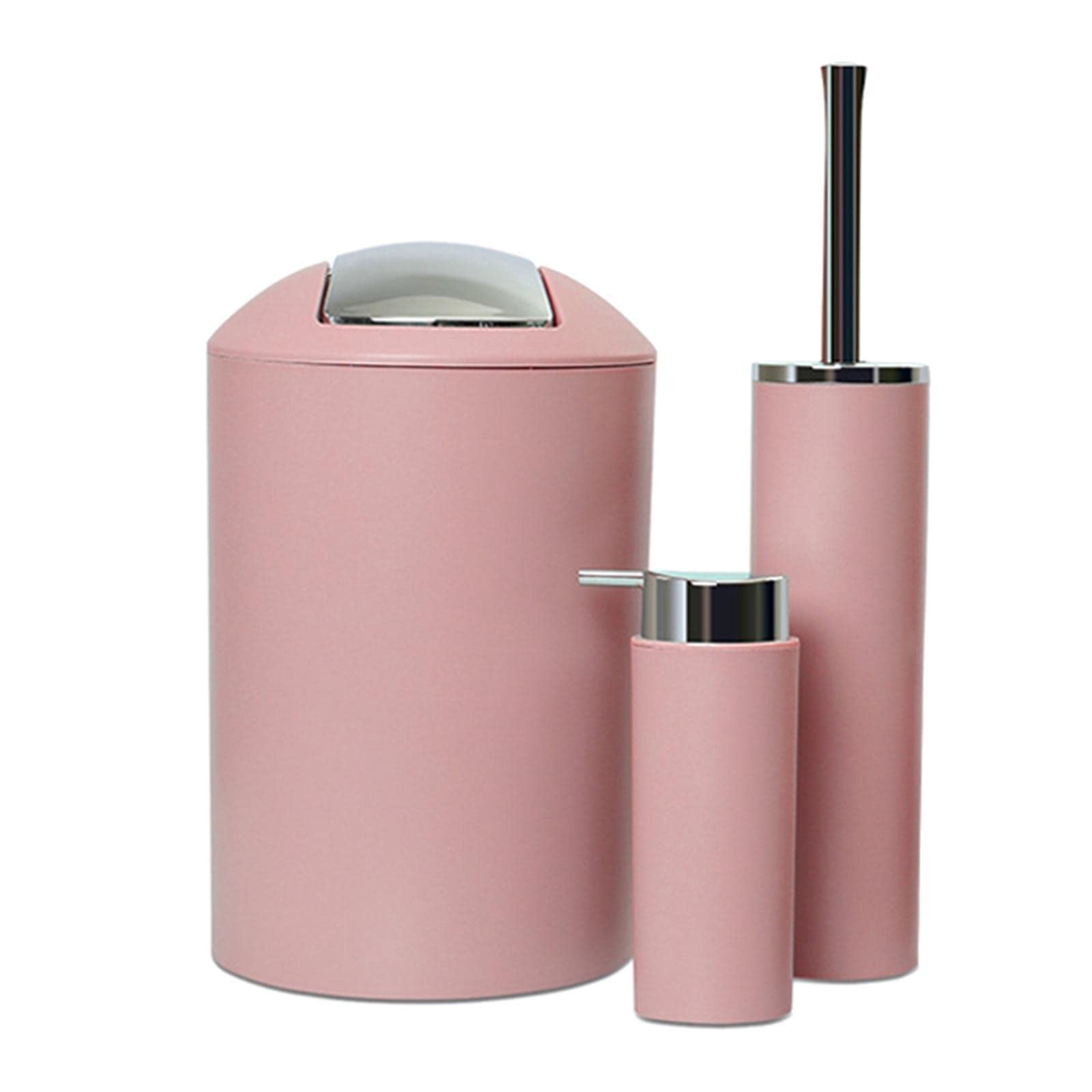 Generic Set mit 6 Badezimmerzubehörsets Dekorieren Sie Ihr Badezimmer Und Halten Sie Es Sauber Und Ordentlich, Rosa