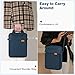 MoKo 9-11 Tablet Shoulder Sleeve Bag, Fits 11inch iPad Air M3/Pro M5, iPad A16 2025, iPad10/9/8th 10.9/10.2, Surface Go 3/2 10.5, Tab S8/S9 11, Polyester Bag with Concealed Hand Strap, Indigo