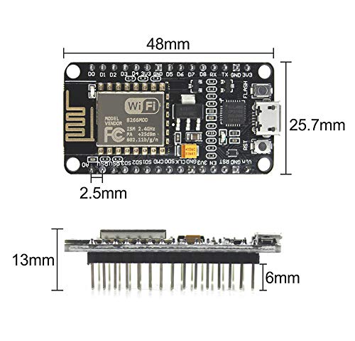 KeeYees Development Board WiFi WLAN Wireless Module for ESP8266 NodeMCU ESP-12E Compatible with Arduino (1pc) - Thumbnail 7