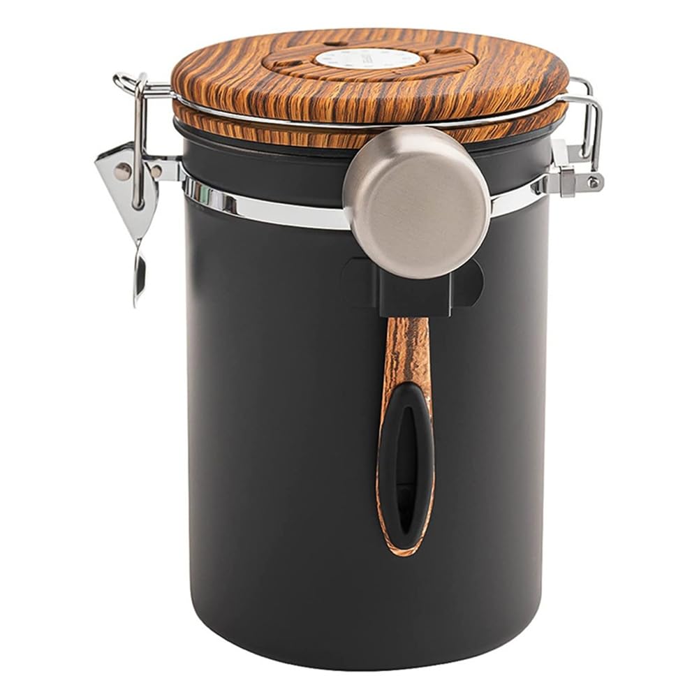 Ujjdwiurgh Coffee Canister Airtight Containers for Ground Coffee, Beans, Tea, Sugar, Flour, Cereal