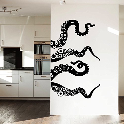 Wall Decals Octopus Tentacles Fish Deep Sea Ocean Animals Fashion Bedroom Bathroom Vinyl Sticker Wall Decor Murals Wall Decal by DecorimDecorWallDecal